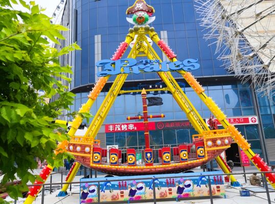 Commercial Pirate Ship Amusement Park Ride 24 Passenger Weatherproof OEM For Fairground