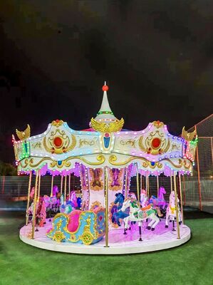 18W Adventureland Kiddie Rides Carousel Garden Amusement Park 16 Seat