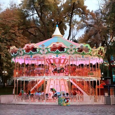 Amusement Ride Carousel 68 Seat Double Decker Carousel Technical Parameters for Theme Parks and Entertainment Venues