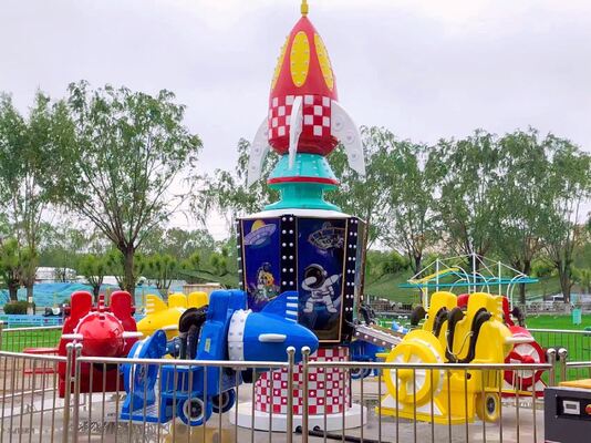 Robust Steel Adventure World Rides Airplane For Amusement Park 12 Seat 15kW Custom