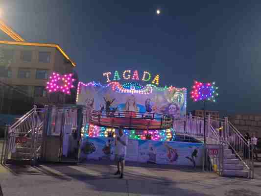 Dynamic Turntable Tagada Disco Ride Weatherproof 26W 24 Seat