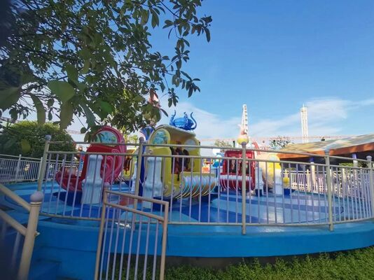 Crazy Jellyfish Fair Teacup Amusement Ride 18 Seat 10rpm 45KW Weather Resistant
